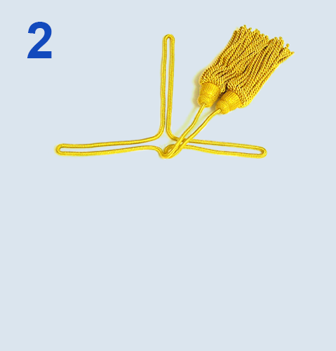 旗の飾り紐の編み方 2