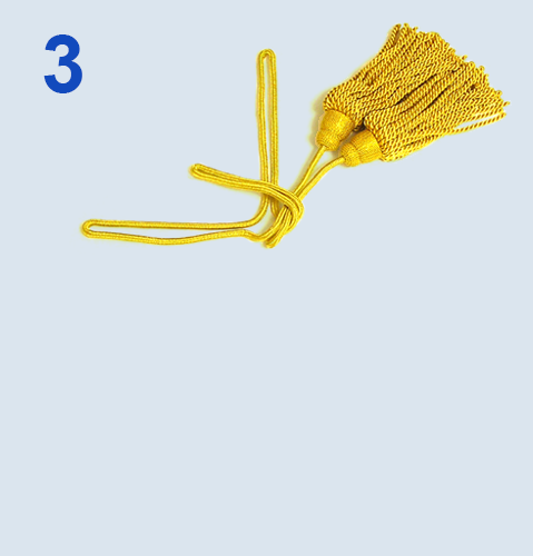 旗の飾り紐の編み方 3