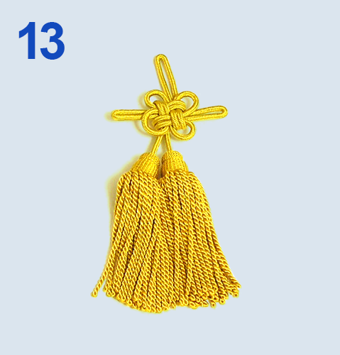 旗の飾り紐の編み方 13