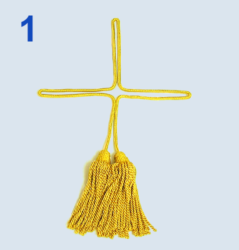 旗の飾り紐の編み方 1