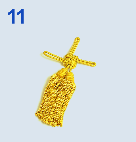 旗の飾り紐の編み方 11